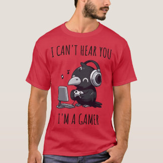 Online-Gaming-Krähenfamilie lustig T-Shirt
