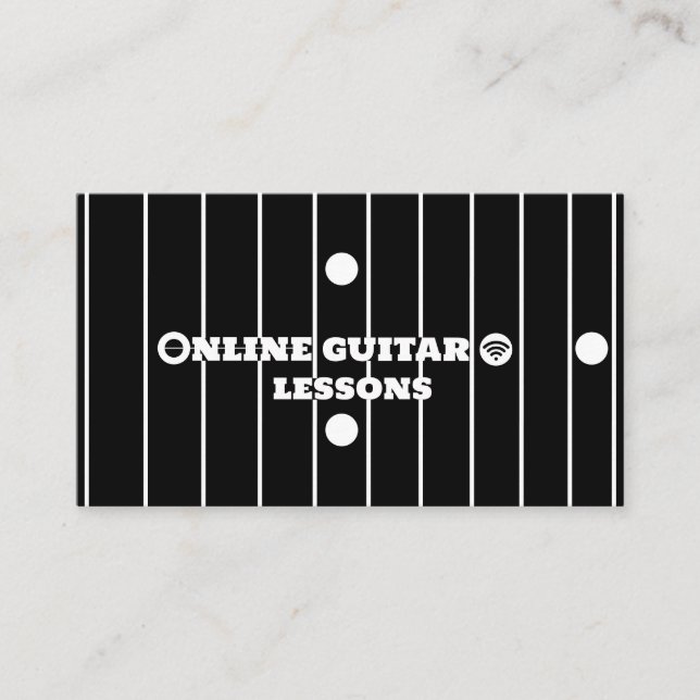 Online-Gitarrenunterricht Internet Music Instructo Visitenkarte (Vorderseite)