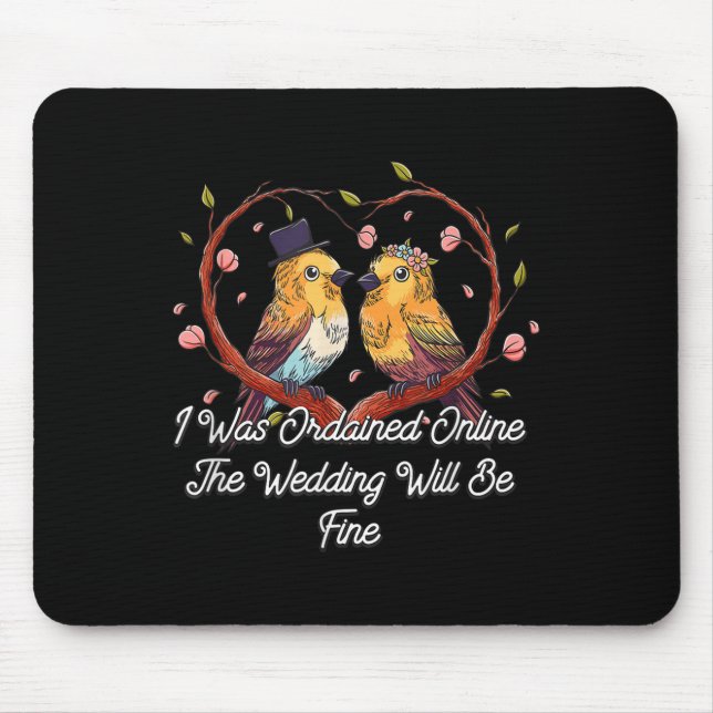 Online-Hochzeit wird gut funktionieren Mousepad (Vorne)
