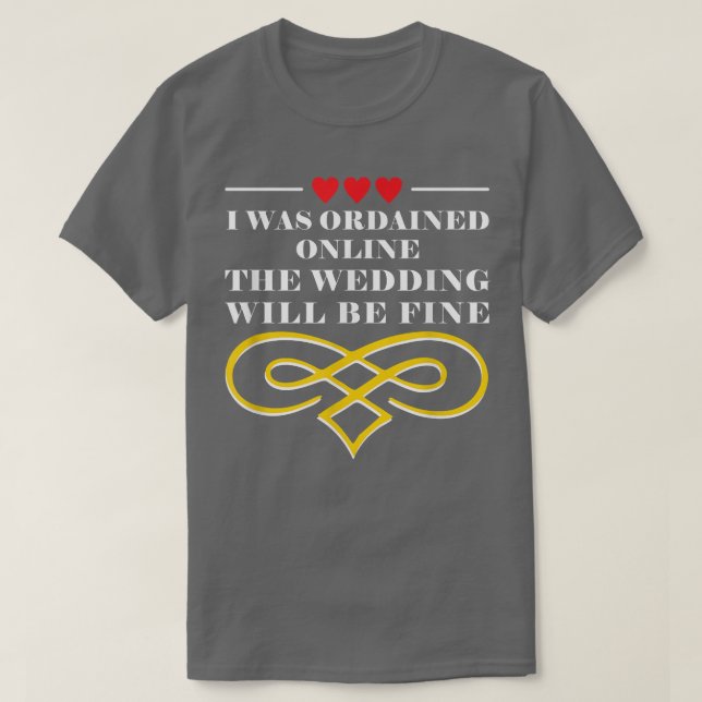 Online-Hochzeit wird gut funktionieren T-Shirt (Design vorne)