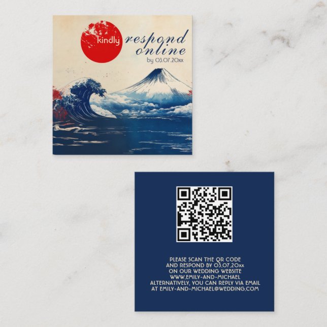 Online-Japonesque-Harmonie mit Fuji Begleitkarte (Vorne/Hinten)