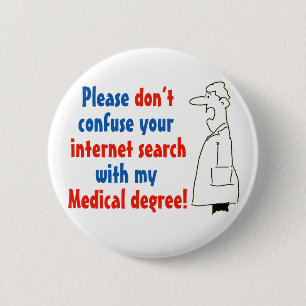 Online-Medizinische Diagnose und qualifizierter Ar Button