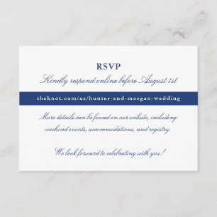 Online-RSVP-Karte - Penobscot Bay-Set Begleitkarte