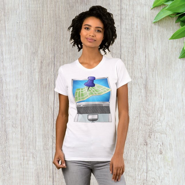 Online-Straßenkarte Frauen T - Shirt (Von Creator hochgeladen)
