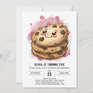 Online-Süßigkeiten Pastellcookies Geburtstag Einladung
