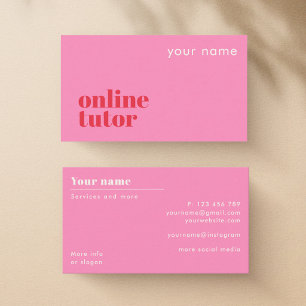 Online-Tutor moderne Visitenkarte