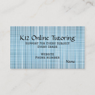 “Online Tutoring” Visitenkarte