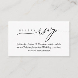 Online-UAWG, moderne Schwarz-Schrift Begleitkarte