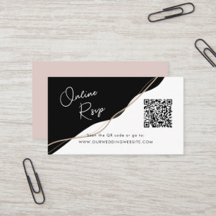 Online UAWG QR Code Schwarz-Weiß-Website Visitenkarte