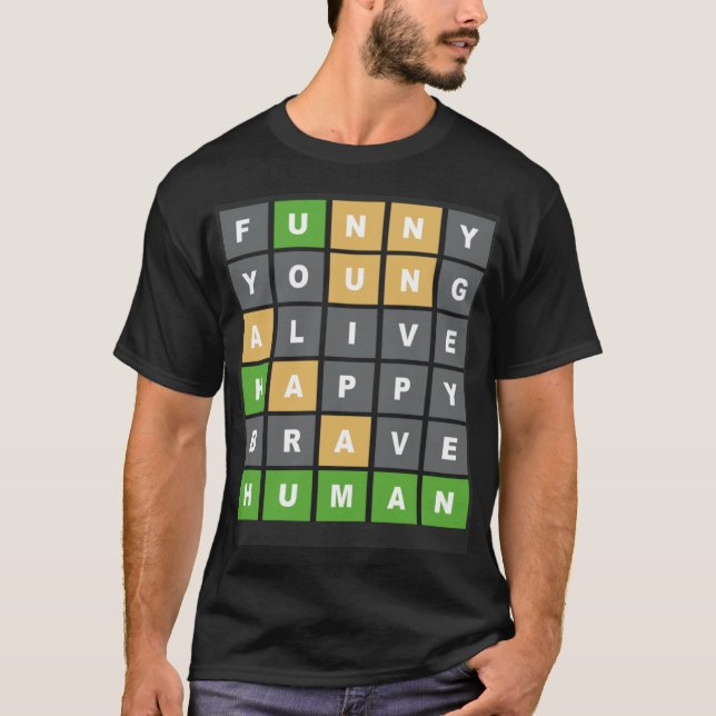 Online Word Game Online-Spiel sucht nach Wortspiel T-Shirt (Vorderseite)