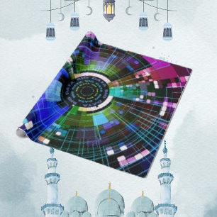 Online-Wrapper für den Datenspeicher im Internet Geschenkpapier