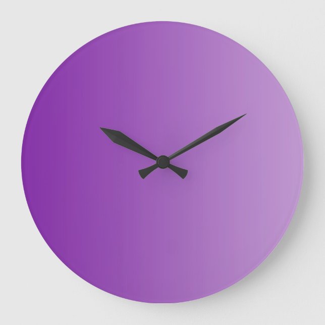 ONLY COLOR gradients - purple Große Wanduhr (Vorderseite)