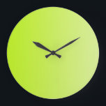 ONLY COLOR gradients - spring green Große Wanduhr<br><div class="desc">Only Color Composing by EDDA Fröhlich | Template: background color for your text or image | Trend: color your life</div>
