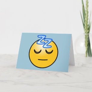 Onomatopoeia zzZZ schläfrig, Entspannungsdenken Karte