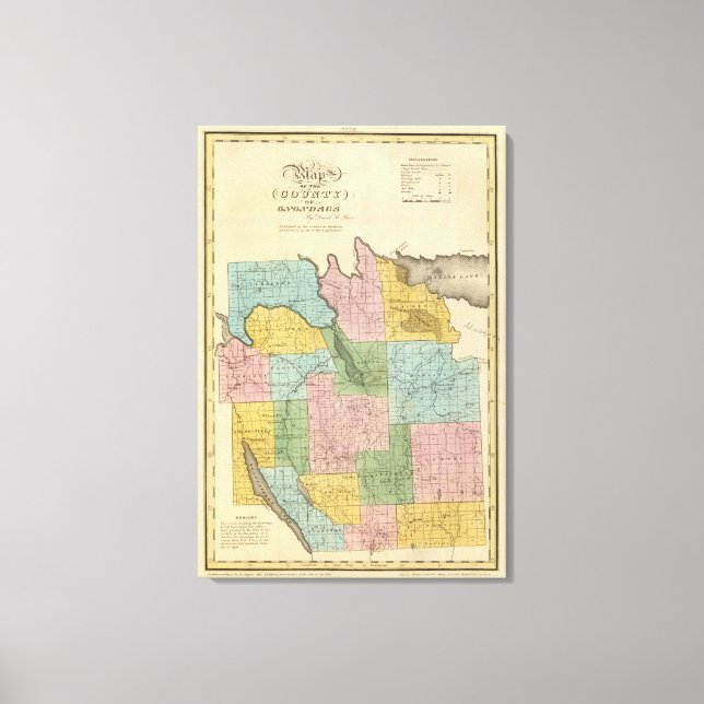 Onondaga-Landkreis Leinwanddruck (Vorderseite)