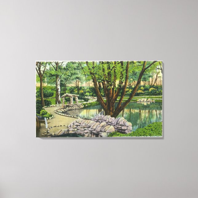 Onondaga Park Scene Leinwanddruck (Vorderseite)