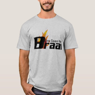 Ons Gaan Nou Braai T - Shirt für Männer im Grau