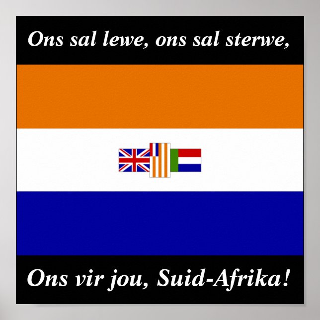 Ons vir jou, Suid-Afrika! Poster (Vorne)