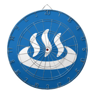 Onsen ♨ Hot Spring 温 japanisches Zeichen Dartscheibe