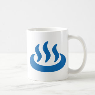 Onsen ♨ Hot Spring 温 japanisches Zeichen Kaffeetasse