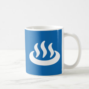 Onsen ♨ Hot Spring 温 japanisches Zeichen Kaffeetasse
