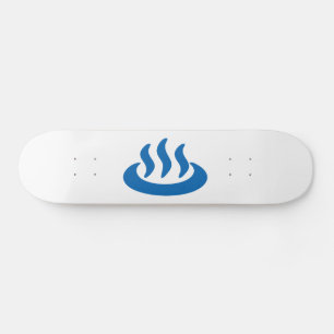 Onsen ♨ Hot Spring 温 japanisches Zeichen Skateboard