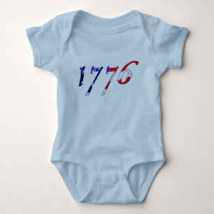 Onsie Baby mit 1776 Sternen u. Streifen Strampler