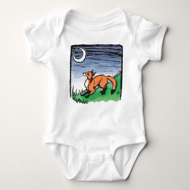Onsie die Raupe Fox-Kinder Baby Strampler (Vorderseite)