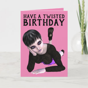 ONT UN ANNIVERSAIRE SOUHAITÉ, EMO CARTES DE FILLES