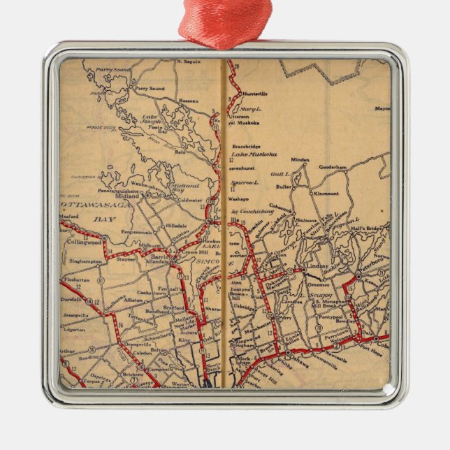 Ontario 3 silbernes ornament (Vorne)