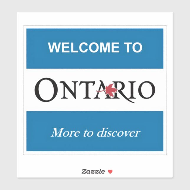 Ontario-Aufkleber Aufkleber (Blatt)