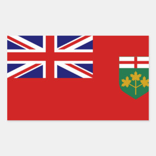 ONTARIO CANADA RECHTECKIGER AUFKLEBER