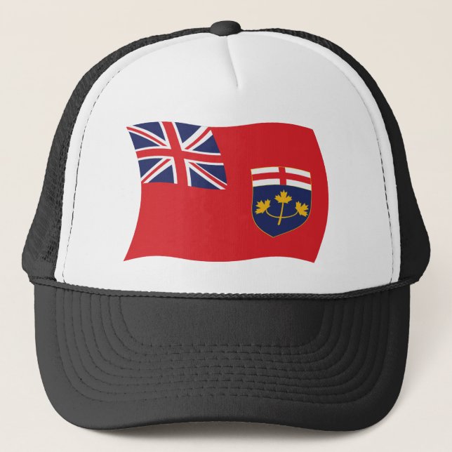 Ontario Flag Hat Truckerkappe (Vorderseite)