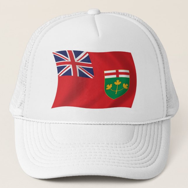 Ontario Flag Hat Truckerkappe (Vorderseite)