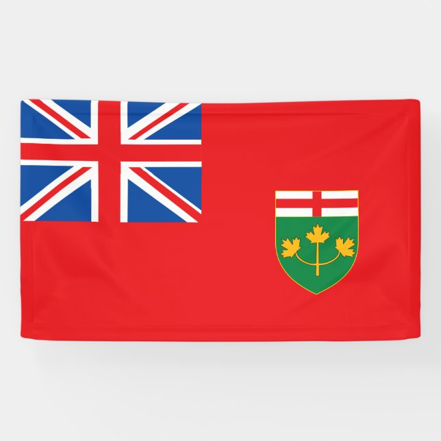 ONTARIO-Flagge Banner (Horizontal)