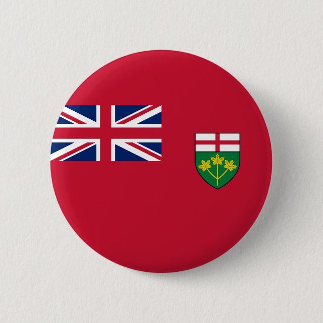 Ontario-Flagge Button (Vorderseite)