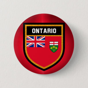 Ontario-Flagge Button
