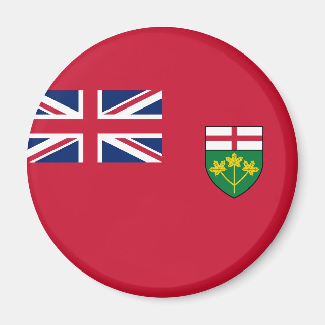 Ontario-Flagge Magnet (Vorne)