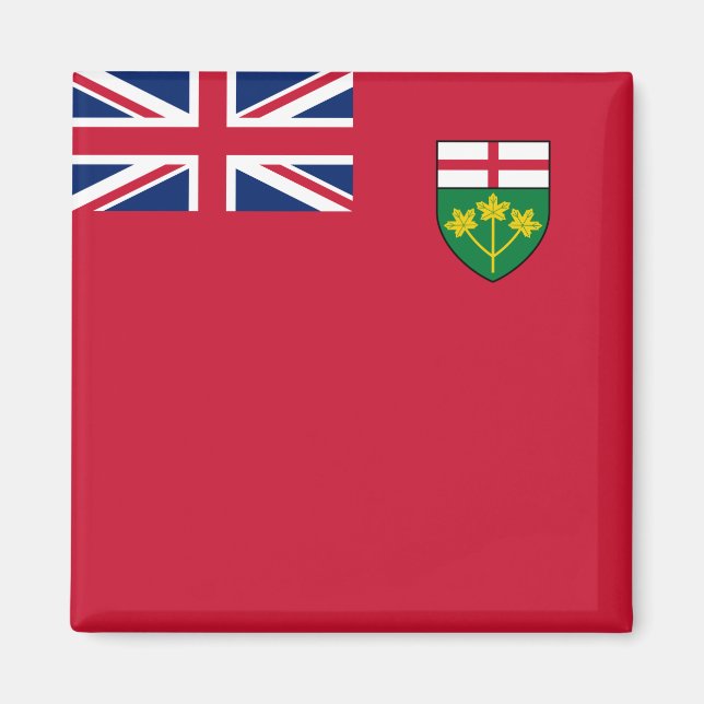 Ontario-Flagge Magnet (Vorne)