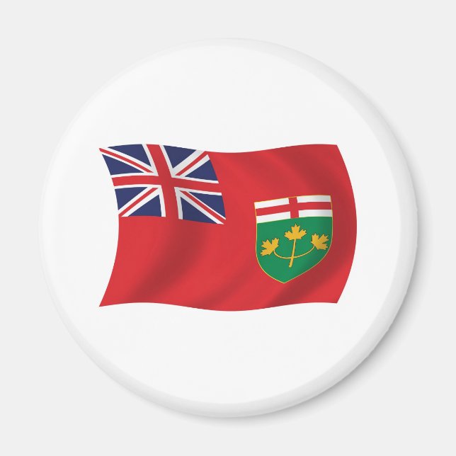 Ontario-Flaggenmagnet Magnet (Vorne)