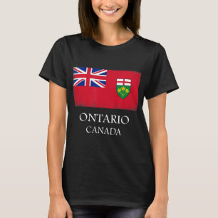 Ontario Kanada Flaggenprovinz Vintag kanadischer T T-Shirt