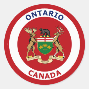 ONTARIO, KANADA RUNDER AUFKLEBER