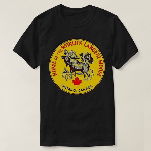 Ontario Moose Vintage Travel T-Shirt (Design vorne)