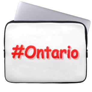 "#Ontario " Niedliches Design. Jetzt kaufen Laptopschutzhülle