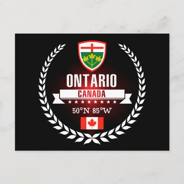 Ontario Postkarte (Vorderseite)