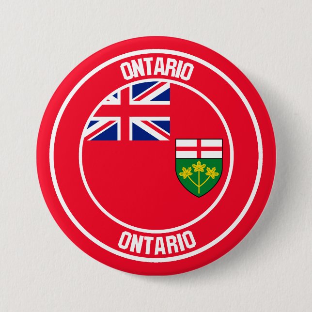 Ontario Round Emblem Button (Vorderseite)