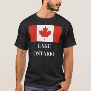 Ontario-See Kanadische Flagge T-Shirt