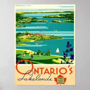 Ontario Vintage Reiseposter Poster