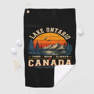 Ontariosee damals jetzt immer Kanada Retro Golfhandtuch