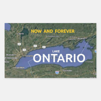 Ontariosee rechteckiger aufkleber